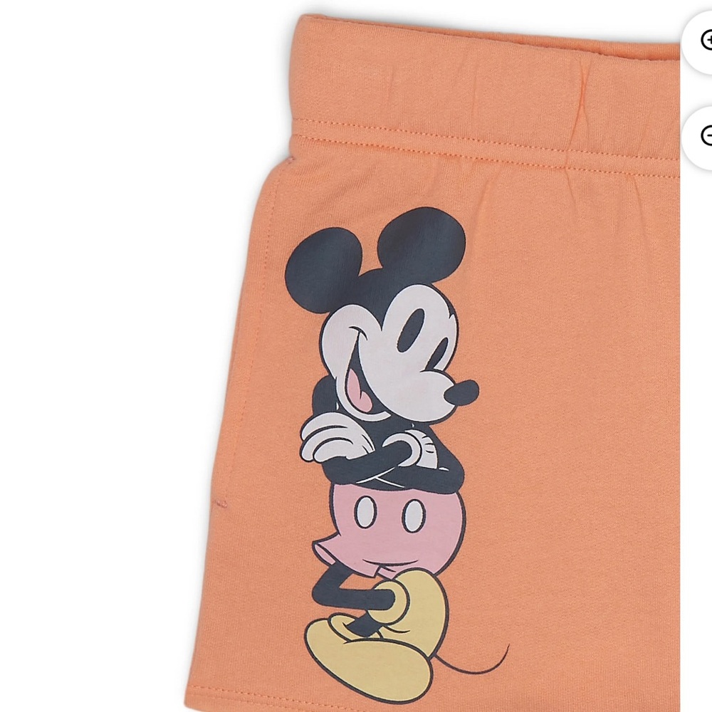 Girls’ Mickey and Minnie Graphic Print Shorts - Picture 3 of 3